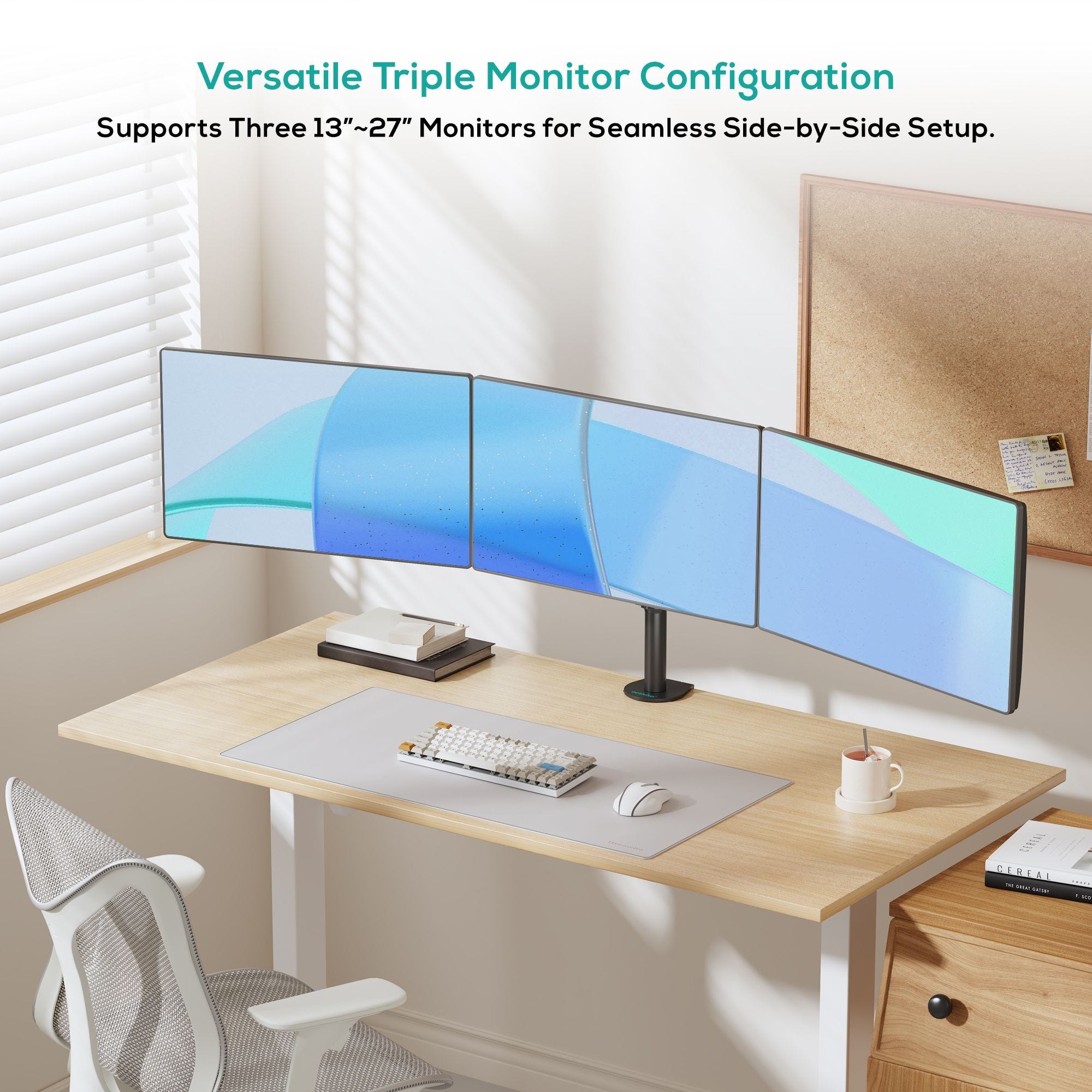 Mbeat activiva Triple-Screen Articulating Monitor Arm