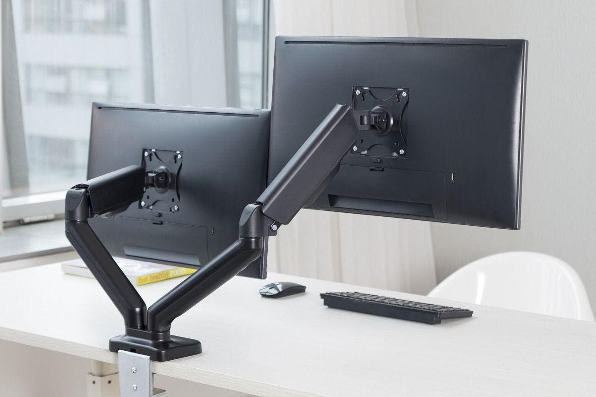Mbeat activiva ErgoLife Dual Monitor Screen Steel Gas Spring Monitor Arm
