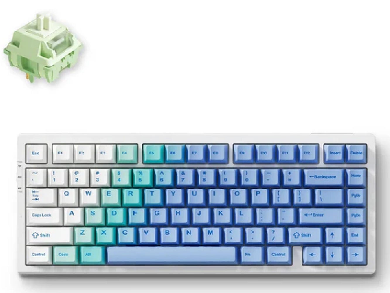 MCHOSE G75 Pro 75% Wireless Keyboard (Arctic Snow) (Matcha Latte Switch)