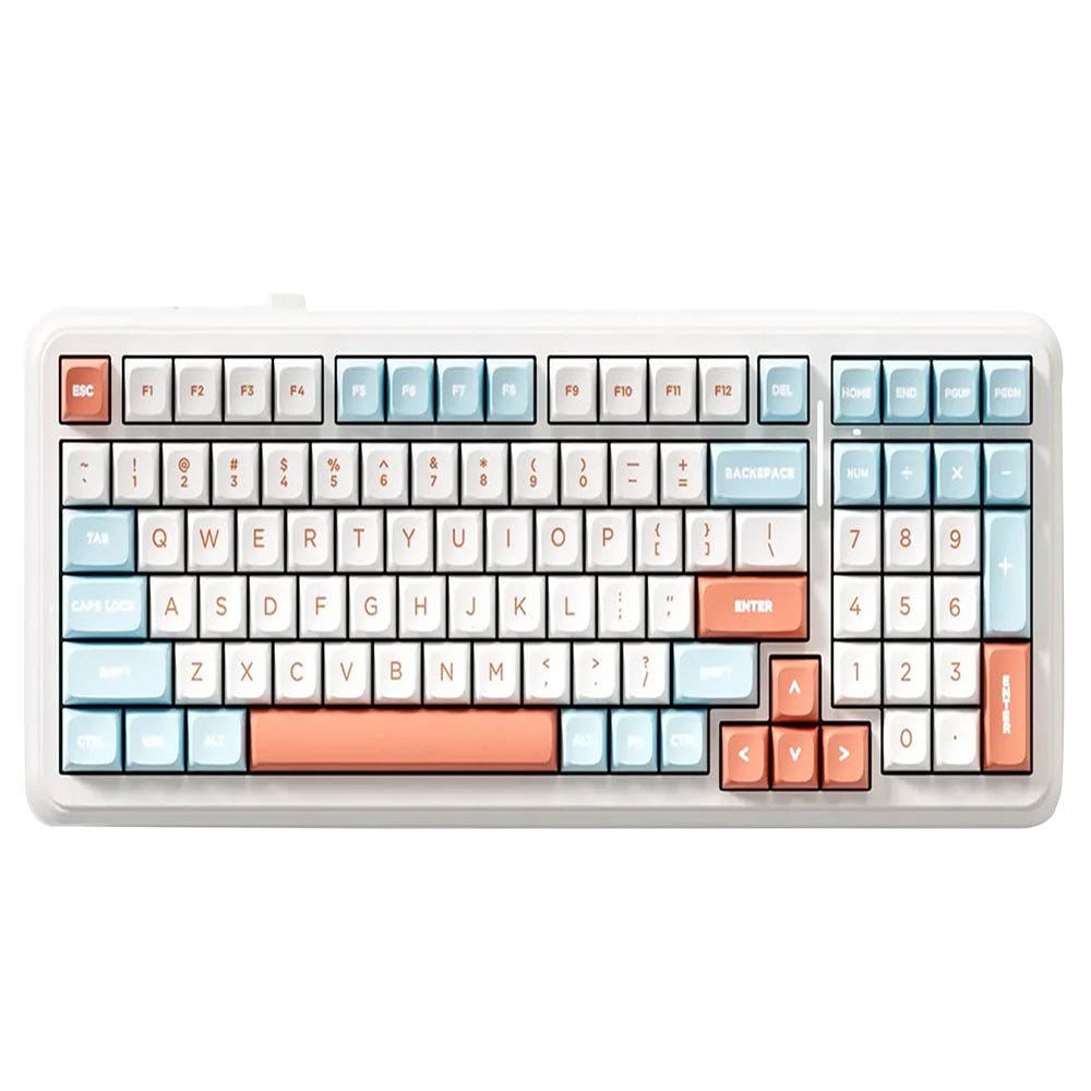 MCHOSE K99 V2 Hot-Swappable Wireless Keyboard (Horizon Orange) (Icy Creamsicle)