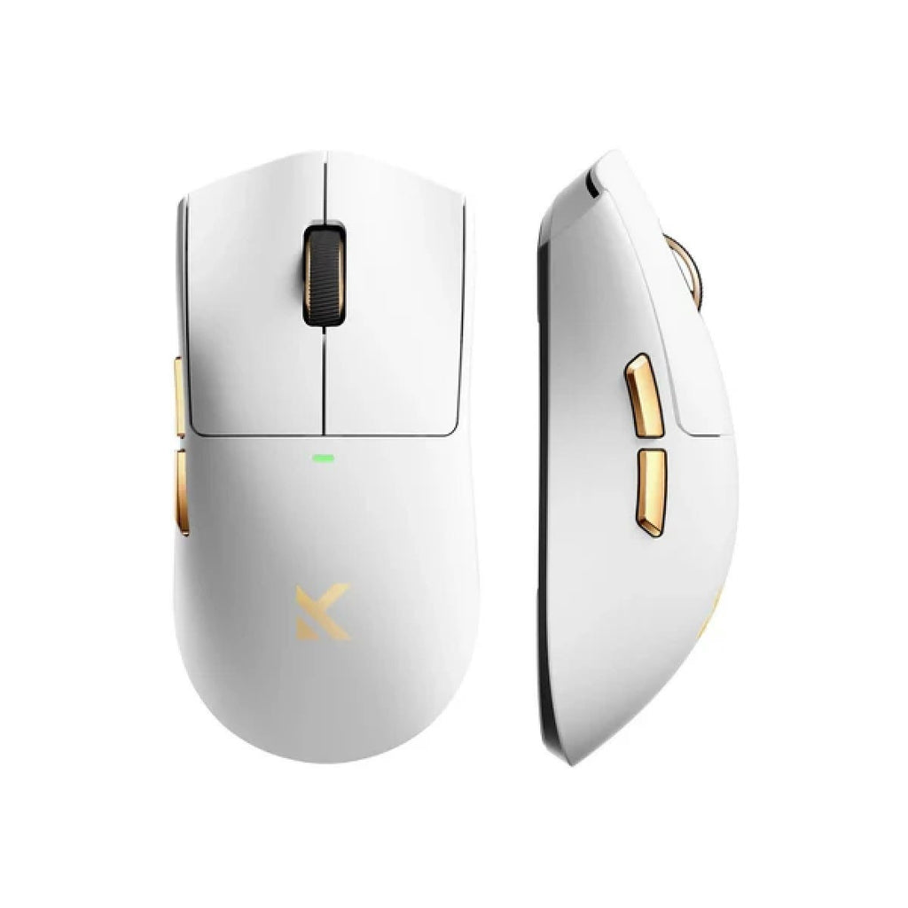 MCHOSE K7 Ultra 8K Wireless Mouse with Charging Dock and Case (White Gold)