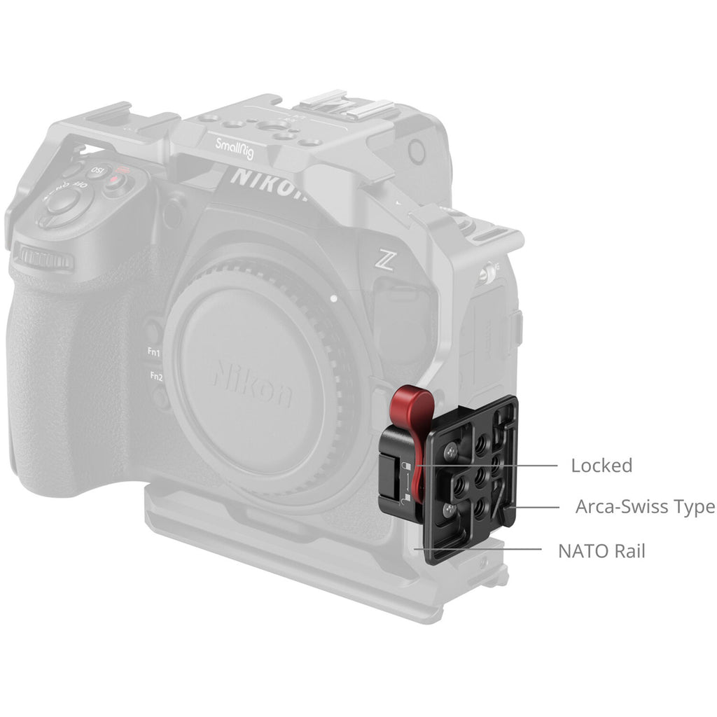 SmallRig NATO Clamp to Arca-Swiss Quick Release Plate