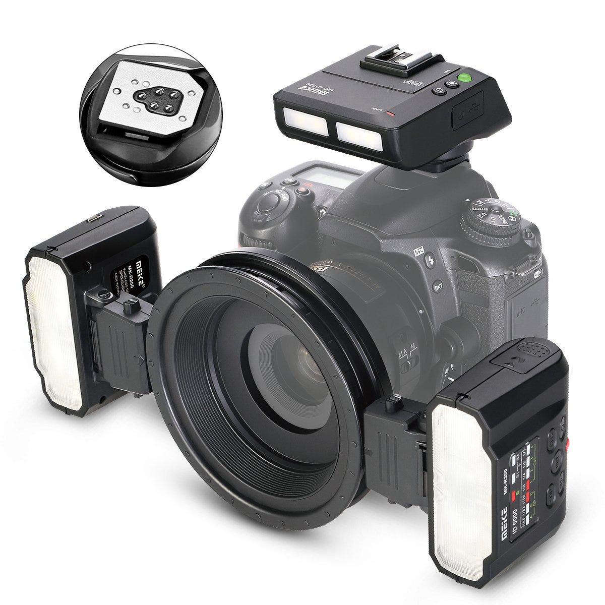 Meike MK-MT24IIN Twin Wireless Macro Flash Kit for Canon