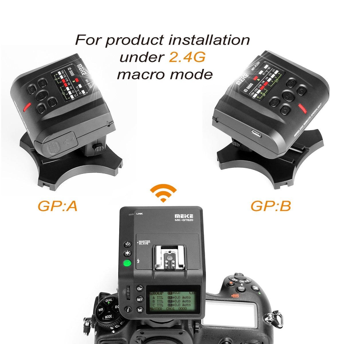 Meike MK-MT24IIN Twin Wireless Macro Flash Kit for Canon