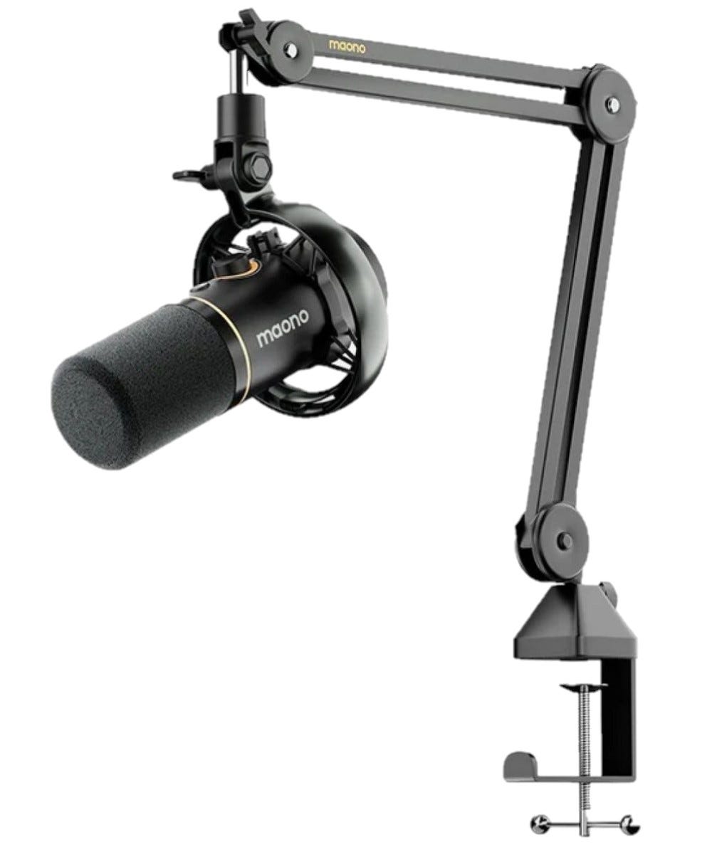 MAONO PD200W Hybrid Podcasting Wireless Microphone (Desktop Stand)