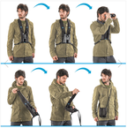 Miggo Strap and Wrap Binocular Harness Black