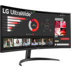 LG 34WR50QK-B 34" Ultra Wide QHD 100Hz Curved Monitor