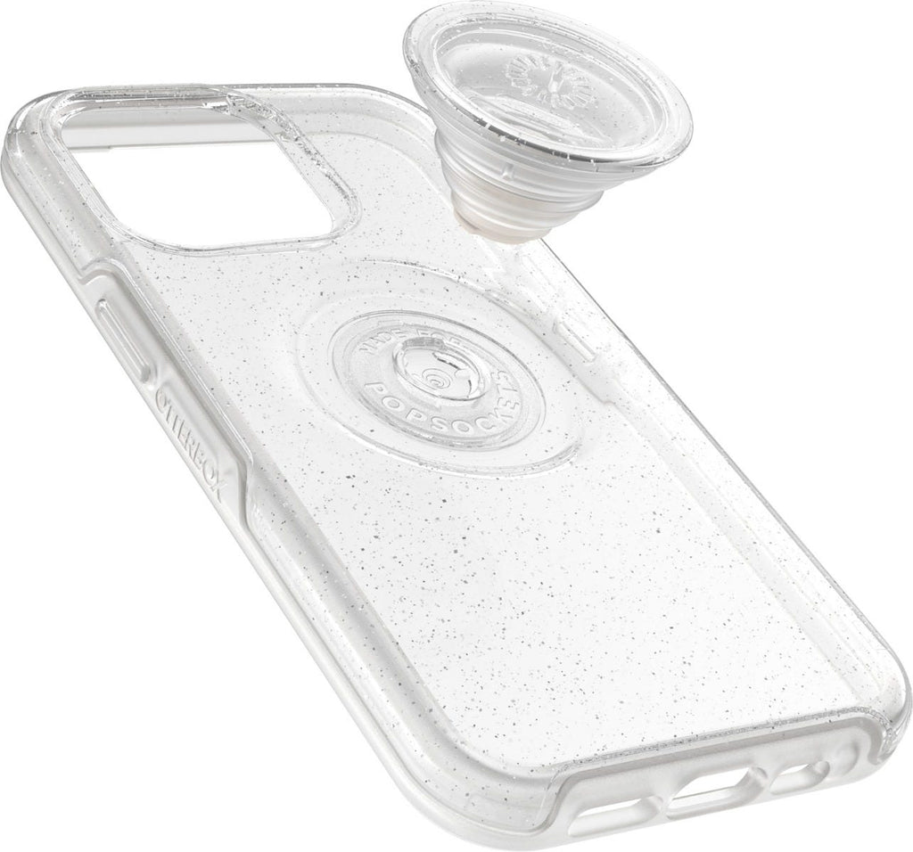 Otterbox +Pop Symmetry Series Clear Case for iPhone 13 Pro (Silver Flake)