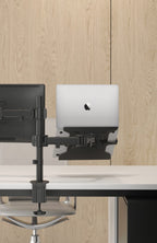 Brateck Steel Laptop Holder Fits 10"-15.6" for Most Desk Mounts with Standard 75X75/ 100X100 Vesa Plate Nbh-2