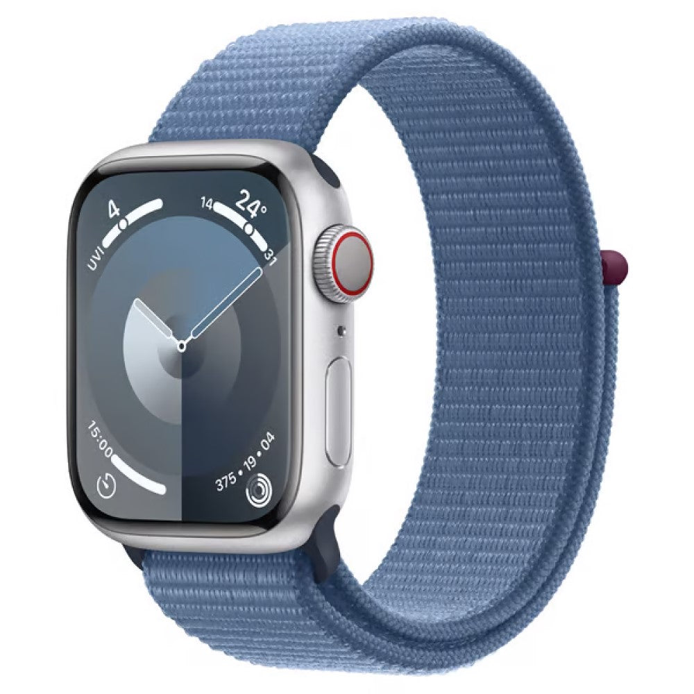 Apple Watch Series 9 41mm Silver Aluminium Case GPS + Cellular Sport Loop