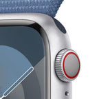 Apple Watch Series 9 41mm Silver Aluminium Case GPS + Cellular Sport Loop
