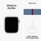 Apple Watch Series 9 41mm Silver Aluminium Case GPS + Cellular Sport Loop