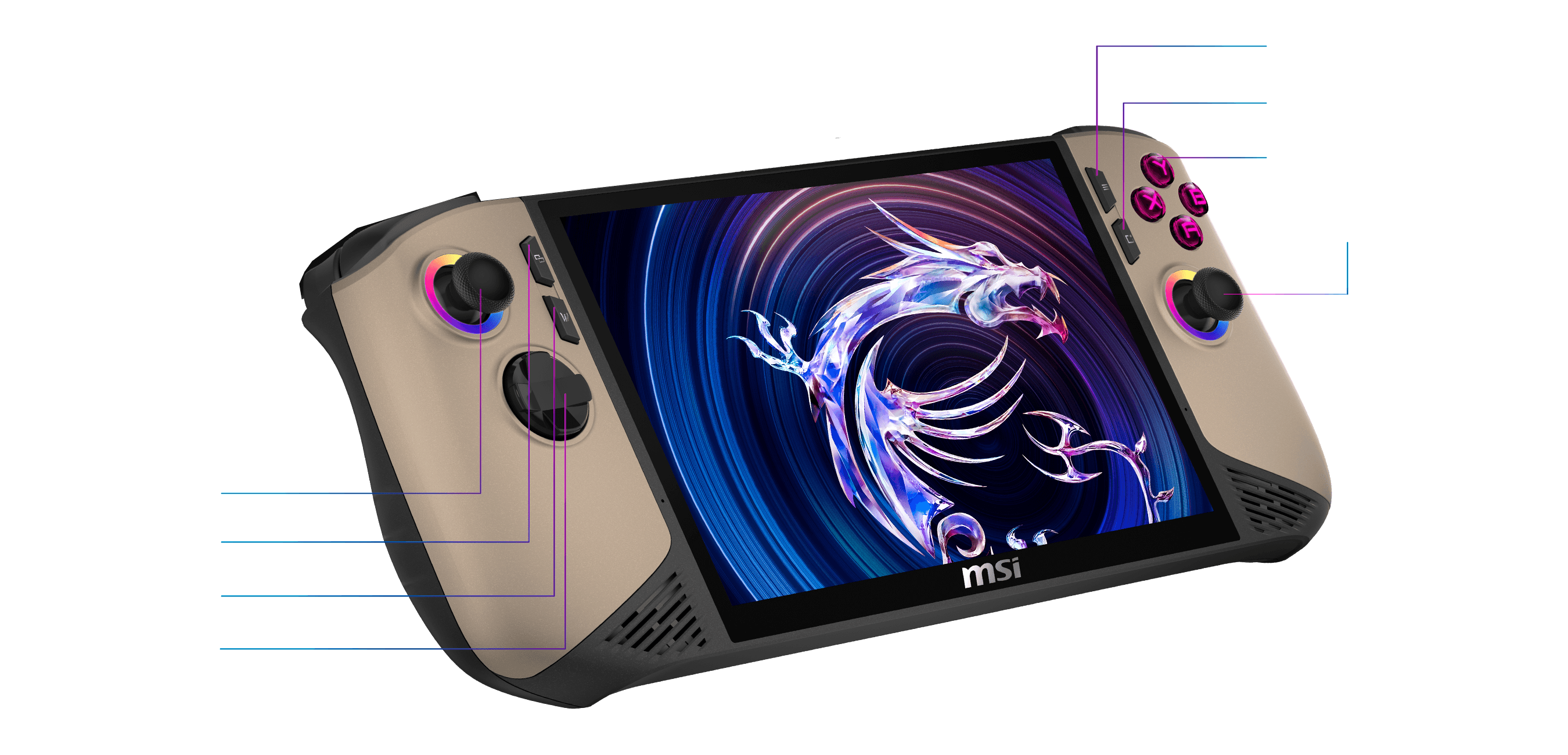 MSI Claw 8 AI+ A2VM Copilot+ 7" Portable Gaming Console with U7-258V 32GB 1TB SSD