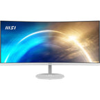 MSI PRO MP341CQW 34" UWQHD 100Hz Ultra-Wide Curved Monitor - White