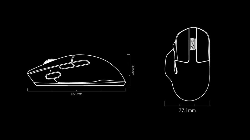 Keychron M7 Wireless Mouse (8K Polling Rate) (Black)