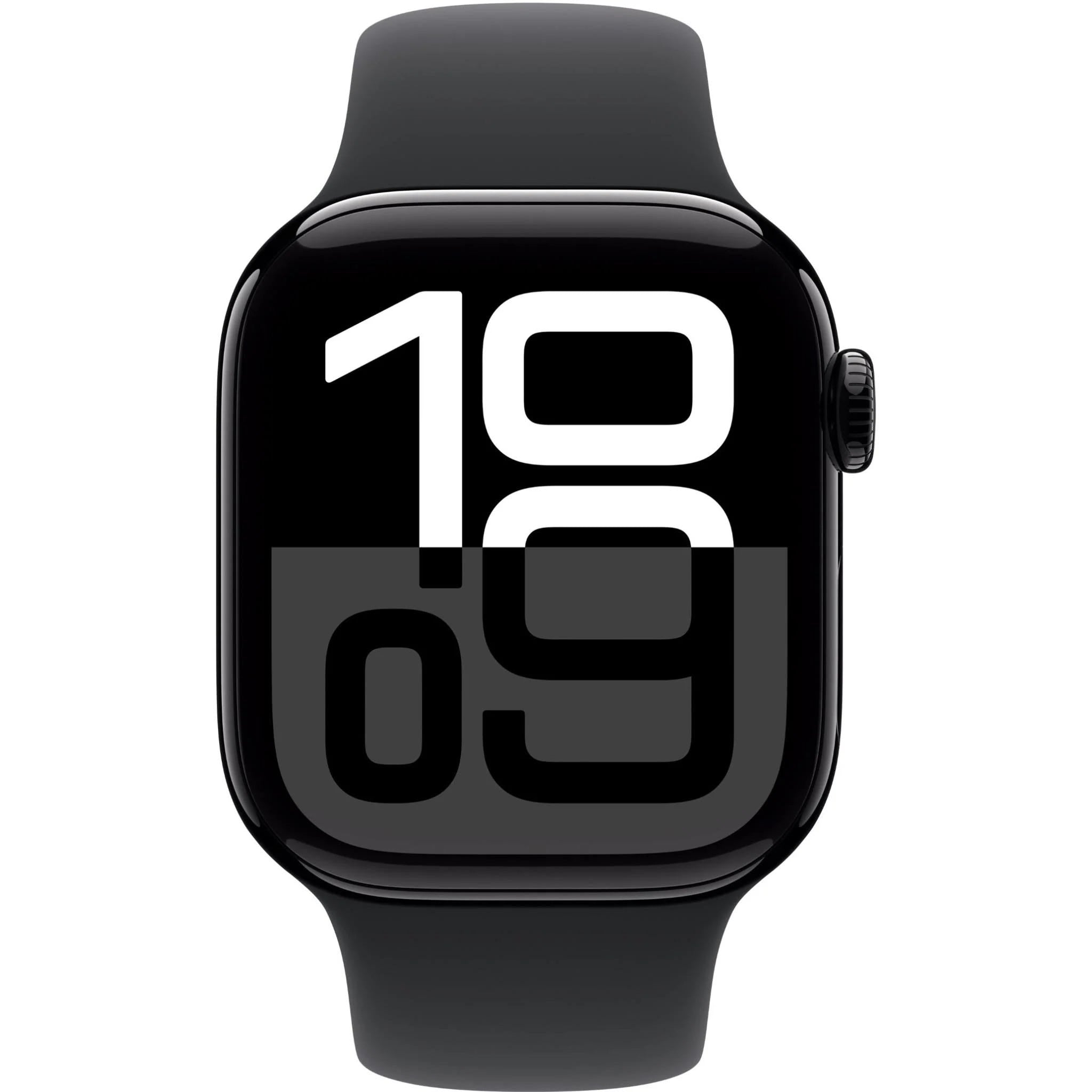 Apple Watch Series 10 42mm Jet Black Aluminium Case GPS + Cellular Sport Band (S/M) (Black)