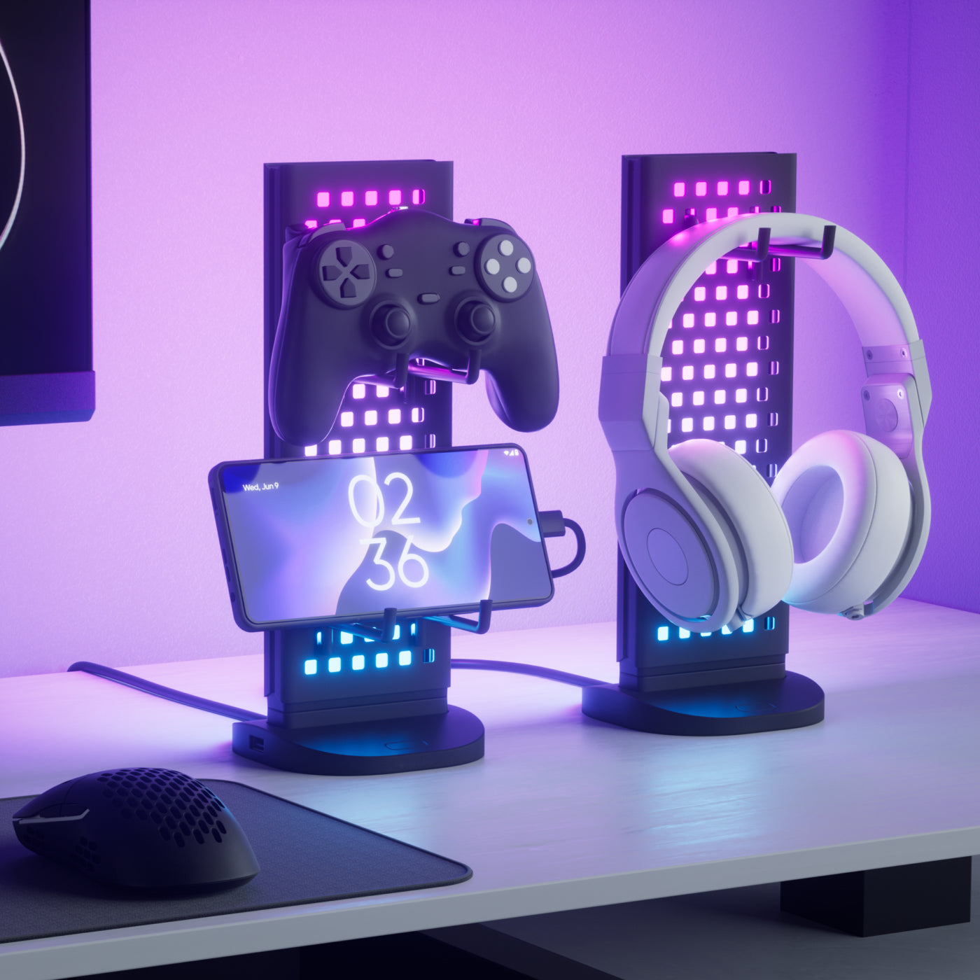Nanoleaf Pegboard Desk Dock