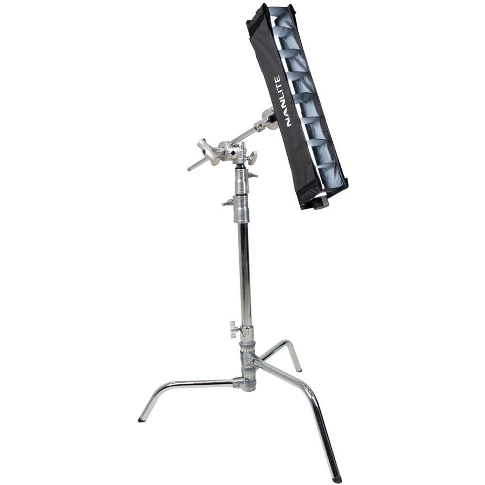 Nanlite Barndoor with Eggcrate grid for the PavoTube II 15X