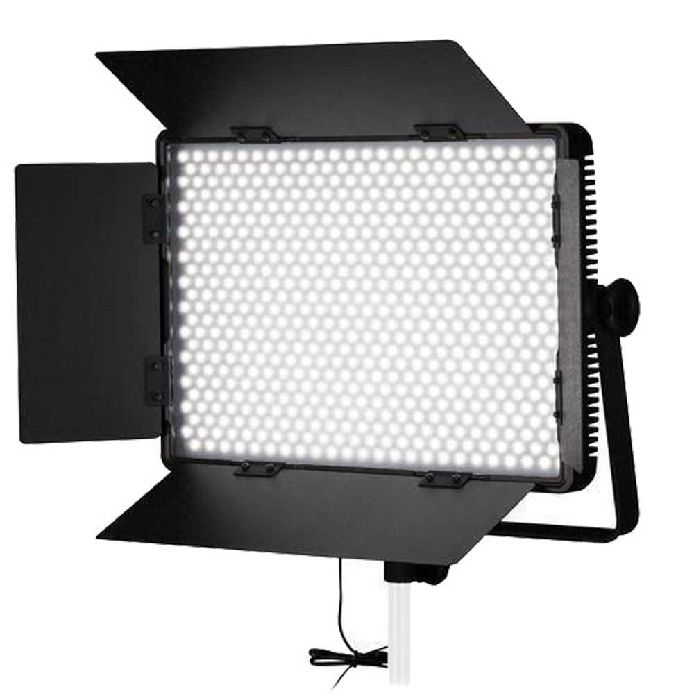 Nanlite 1200DSA DMX LED Panel with V-Mount Battery and Barn Doors