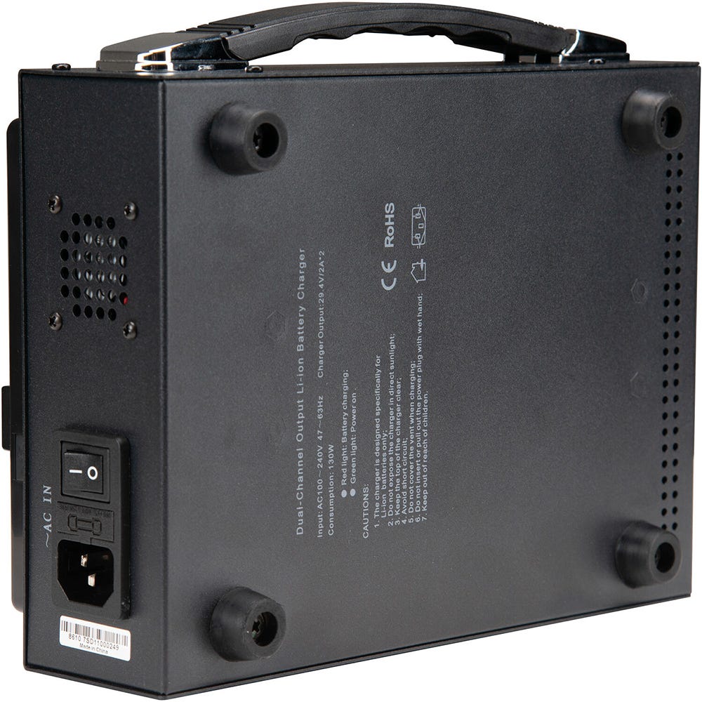 Nanlite BT-CGV-26V-2 Dual 26V V-Mount Battery Charger