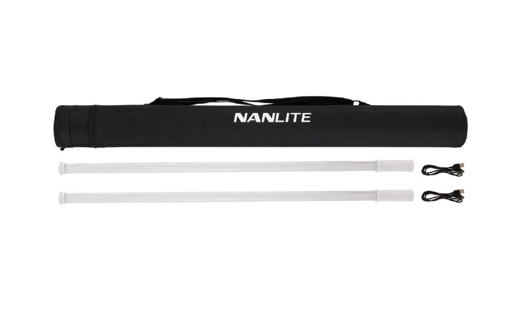 Nanlite PavoTube T8-7X RGB LED Tube Light with Carry Bag (2x)