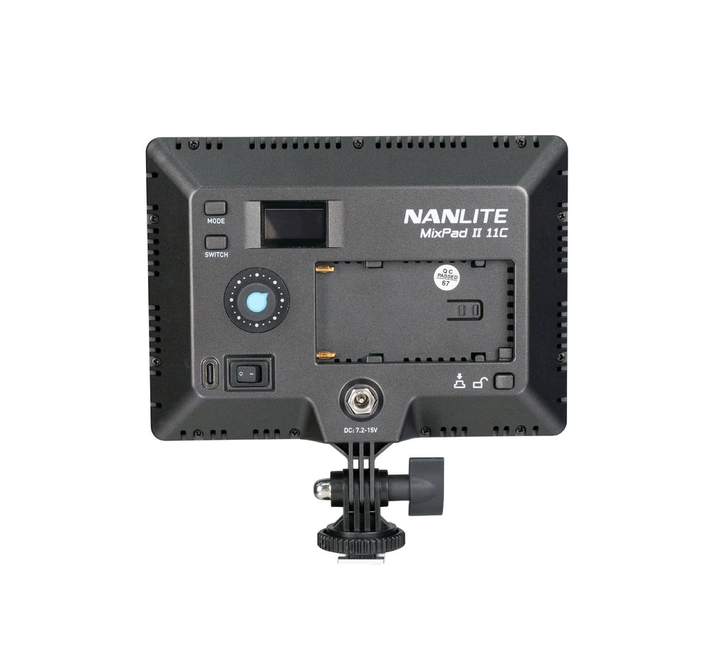 Nanlite Mixpad 11 Series II RGB on-camera LED Light with Power Supply
