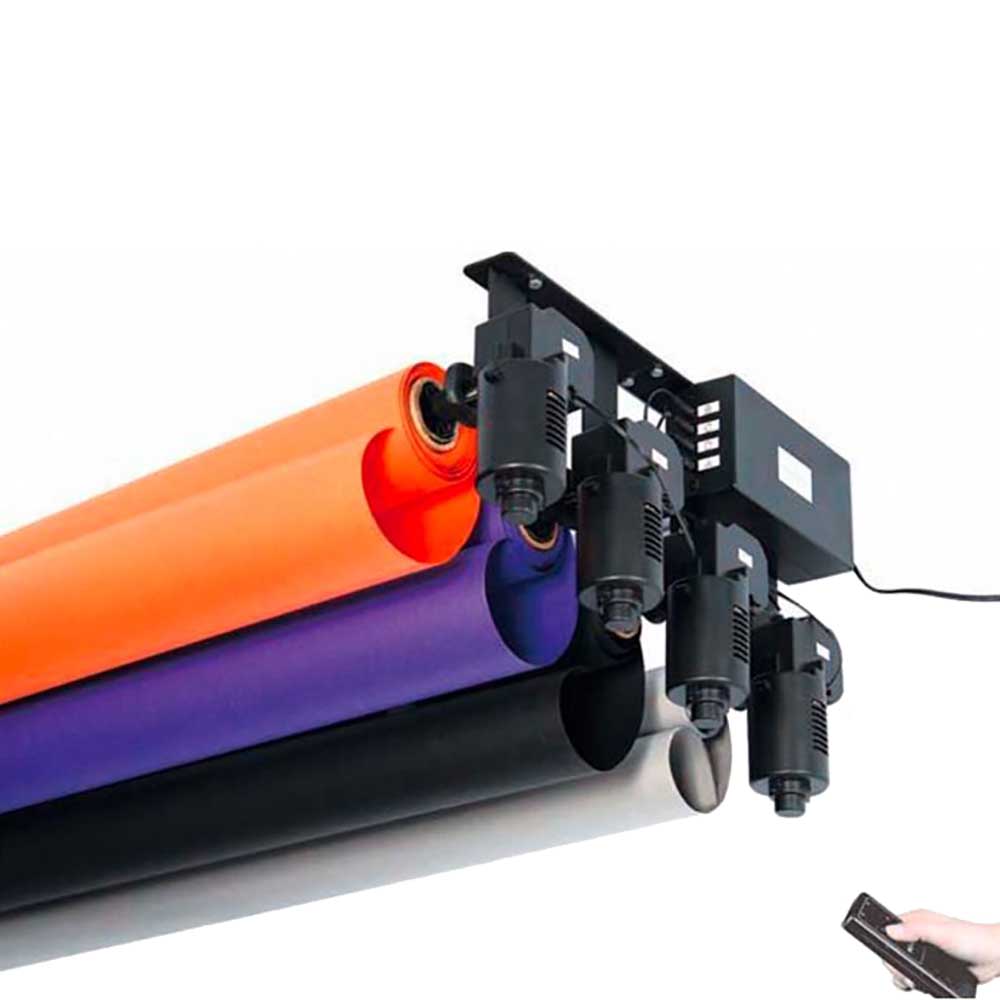 Nanlite Motorised Background Kit 3 Roll with Remote Control