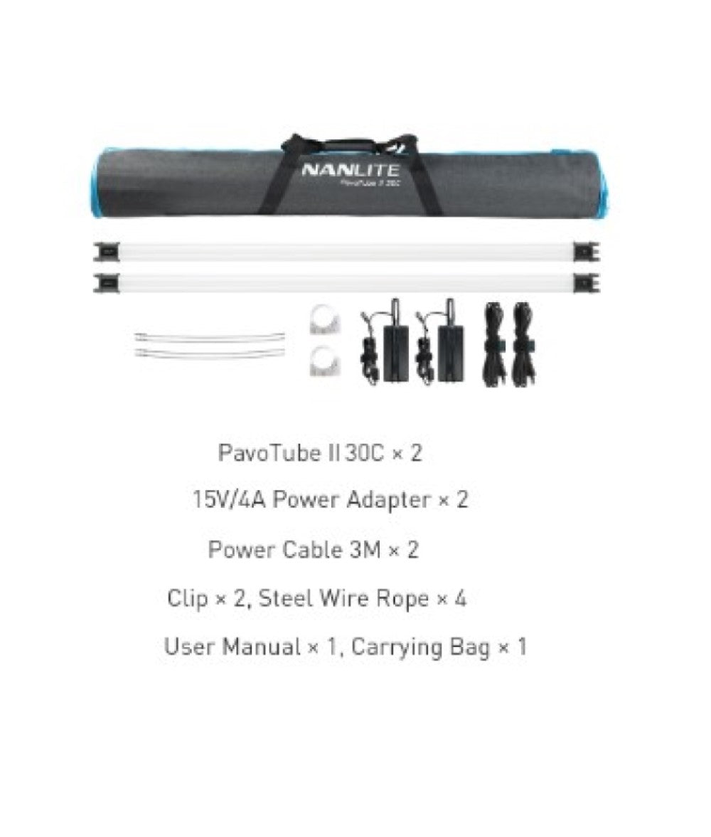 Nanlite PavoTube II 30C RGBWW 4ft LED tube 2 kit