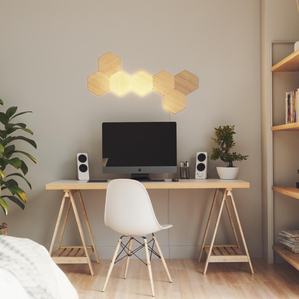 Nanoleaf Elements Wood Look Starter Kit 7 Pack - 