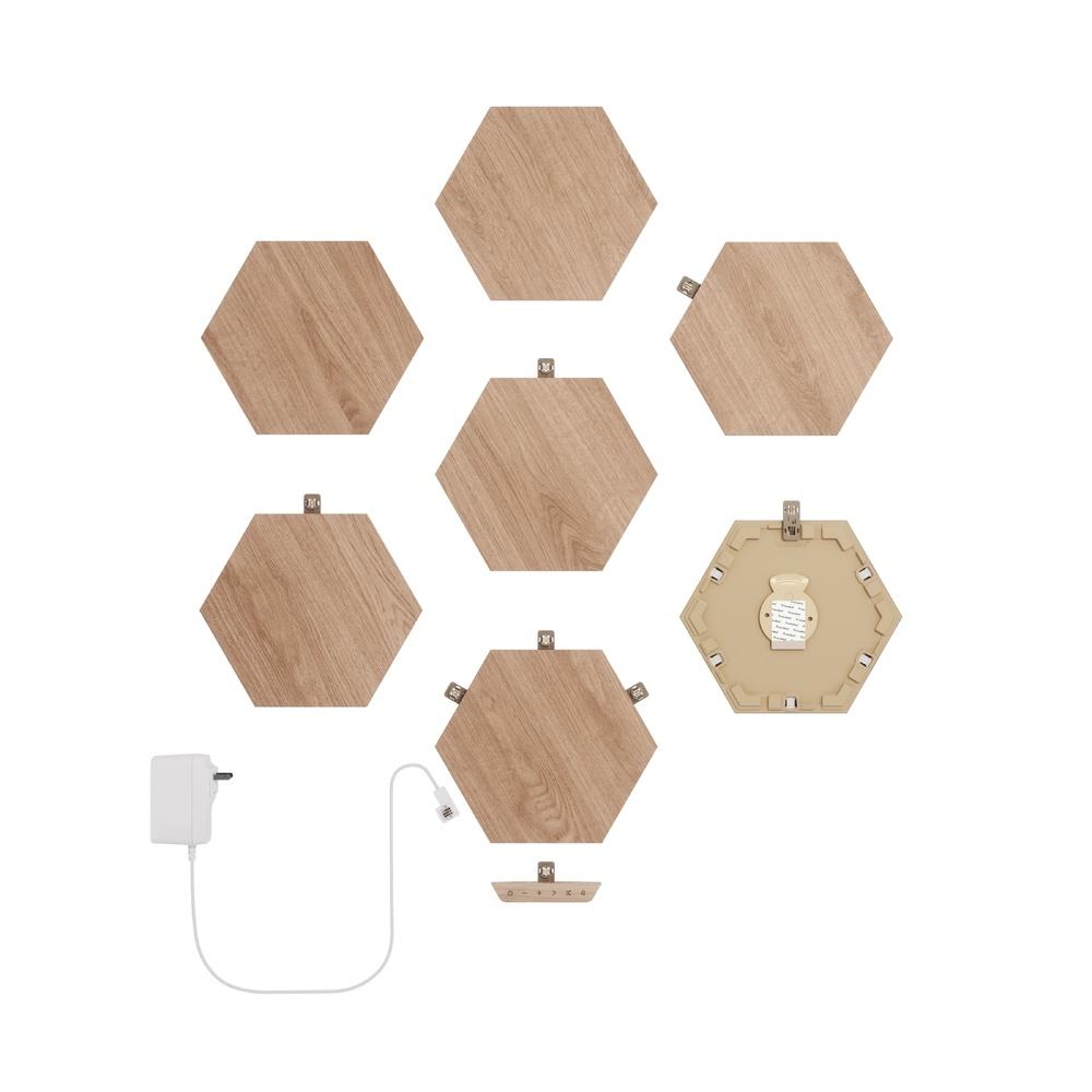 Nanoleaf Elements Wood Look Starter Kit 7 Pack - 