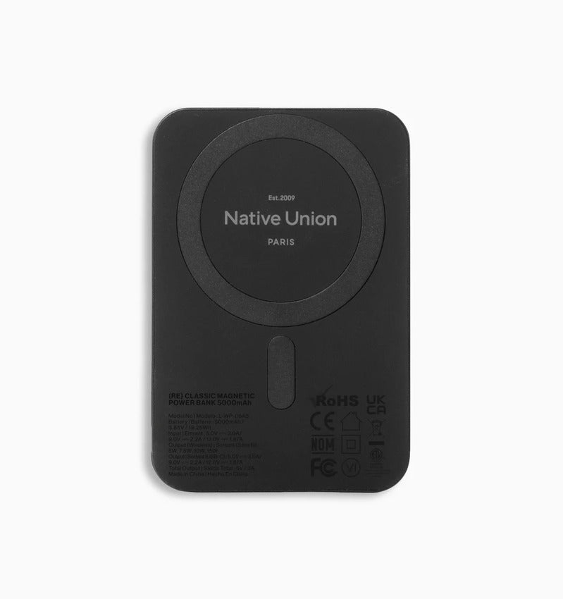 Native Union (Re)Classic 5000mAh Magnetic Power Bank (Black)