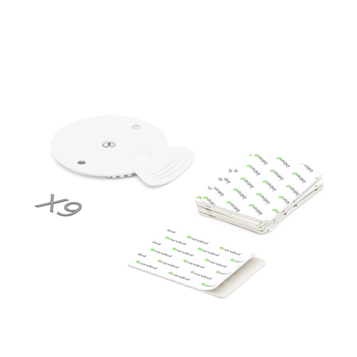 Nanoleaf Shapes Mounting Plate + Tape (9 Pack) 