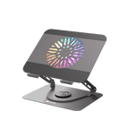 Fantech NC30 Notebook Laptop Cooler RGB Cooling Stand with 360 Rotating Base - Grey 