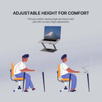 Fantech NC30 Notebook Laptop Cooler RGB Cooling Stand with 360 Rotating Base - Grey 
