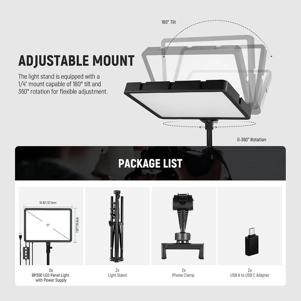 NEEWER Basics LED Video Light Panel