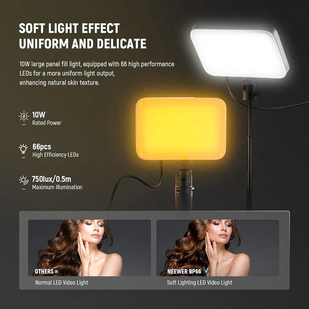 NEEWER BP66 LED Video Light - 2 Pack