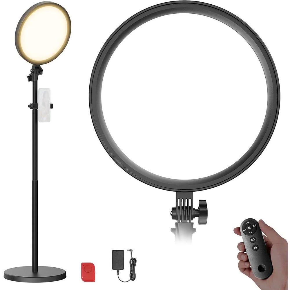 NEEWER BR13 Ring Light with Light Stand and Phone Holder