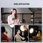 NEEWER BR13 Ring Light with Light Stand and Phone Holder