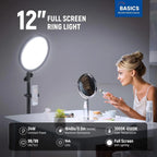 NEEWER BR13 Ring Light with Light Stand and Phone Holder