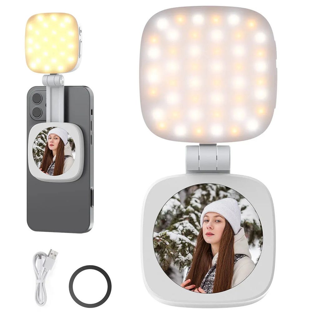 NEEWER NL48B Magnetic Selfie Light - White