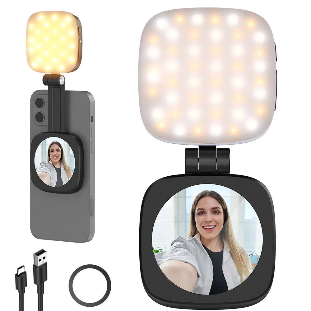 NEEWER NL48B Magnetic Selfie Light - Black