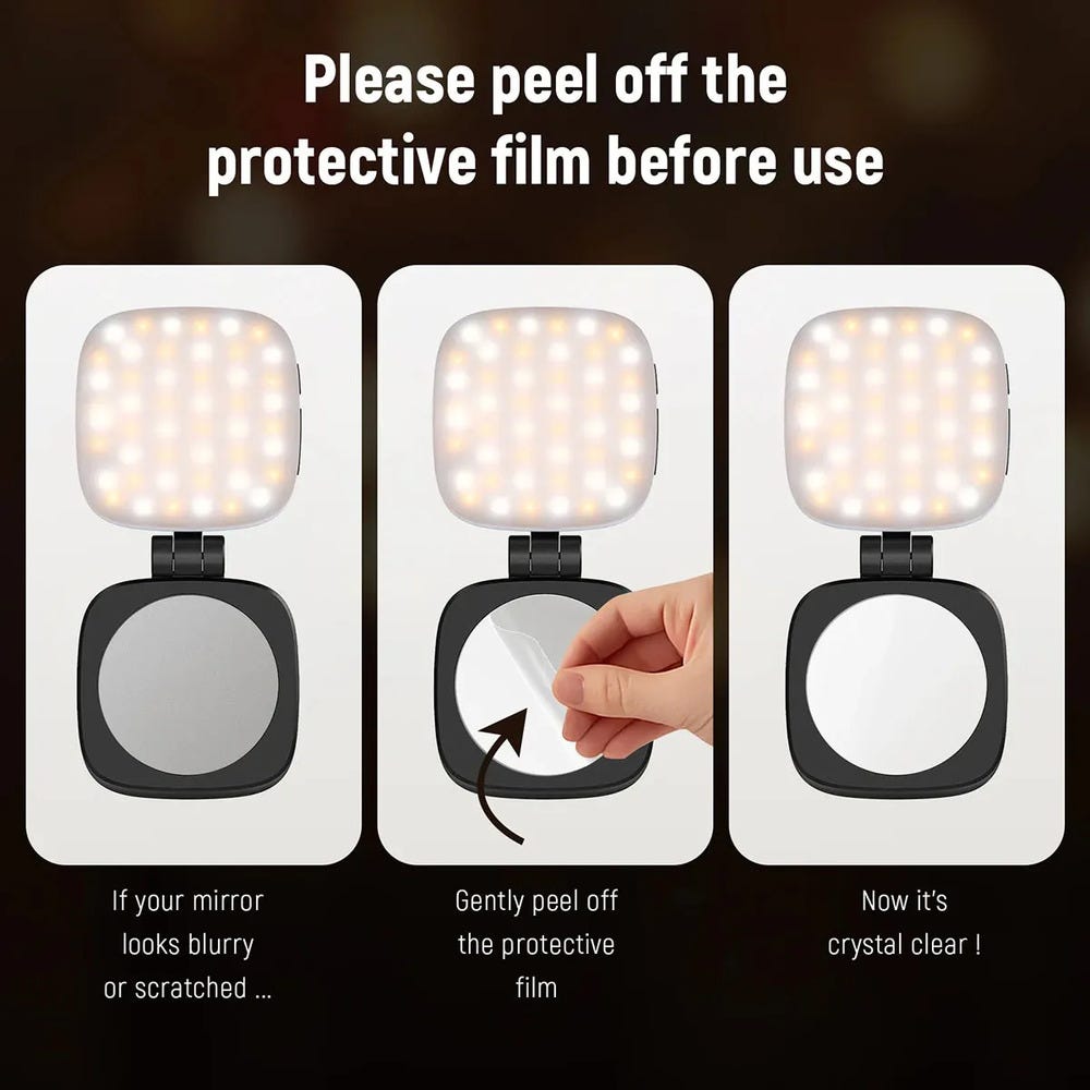 NEEWER NL48B Magnetic Selfie Light - Black