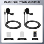 NEEWER CM5 3.5 TRS Lavalier Microphone - 2 Pack