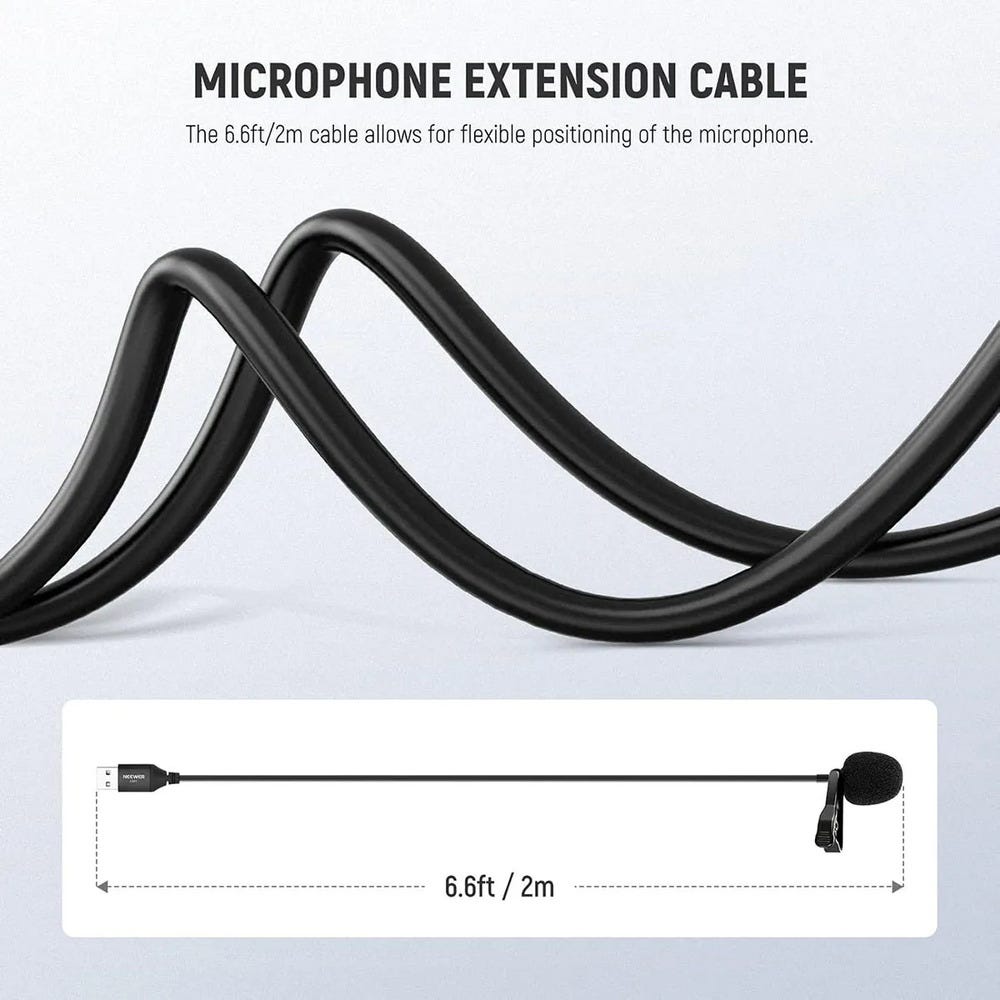 NEEWER LM1 USB-A Lavalier Microphone