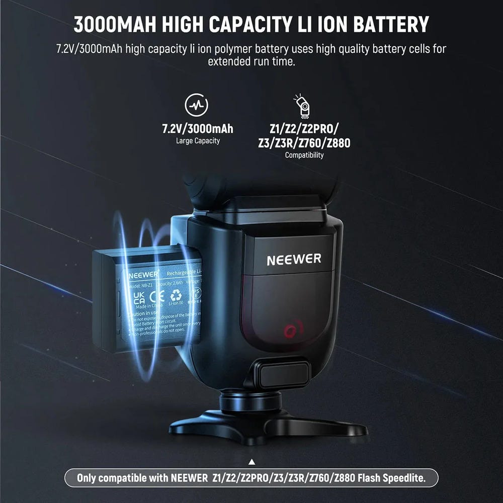 NEEWER Lithium Battery for Speedlite Flash