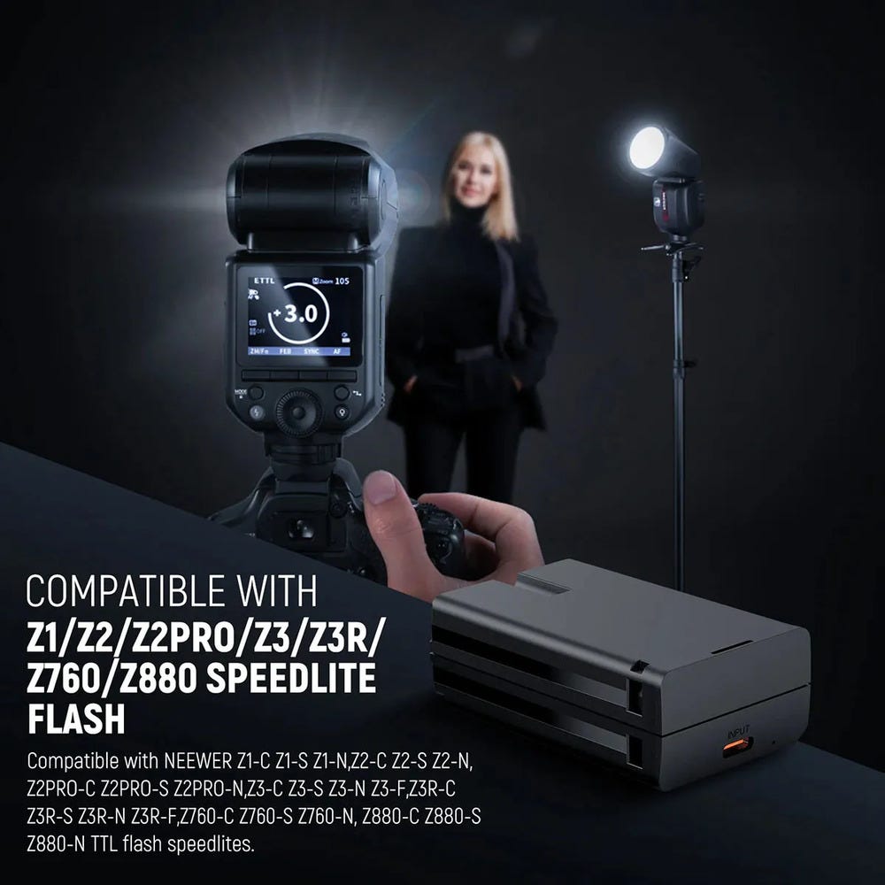 NEEWER Lithium Battery for Speedlite Flash
