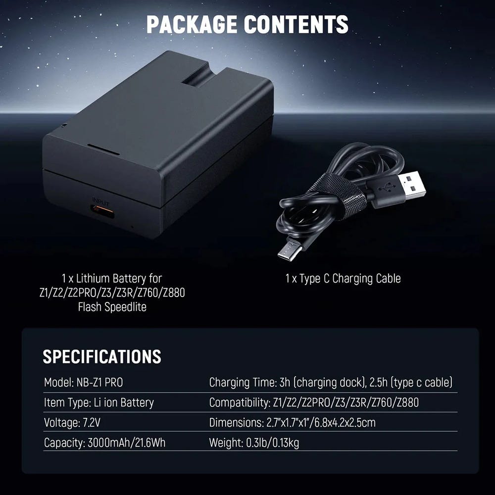 NEEWER Lithium Battery for Speedlite Flash