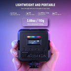 NEEWER RGB62 RGB LED Video Light with App Control