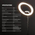 NEEWER RH100B High Power LED Ring Light