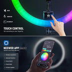 NEEWER SRP18C Ultra-Slim RGB Ring Light